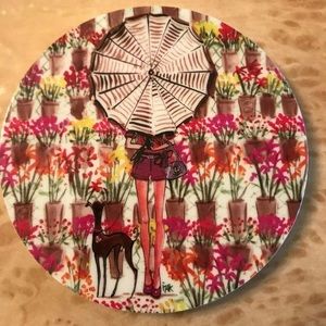 Girl +  Whippet Coaster